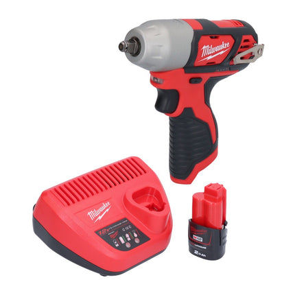 Milwaukee M12 BIW38-201 llave de impacto sin cable 12 V 135 Nm 3/8" + 1x batería recargable 2.0 Ah + cargador