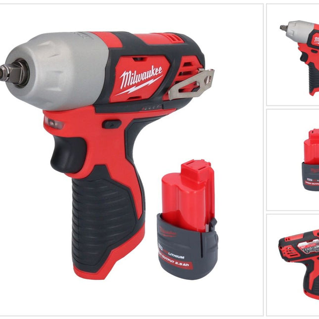 Milwaukee M12 BIW38-251 Cordless impact wrench 12 V 135 Nm 3/8" + 1x rechargeable battery 2.5 Ah - without charger