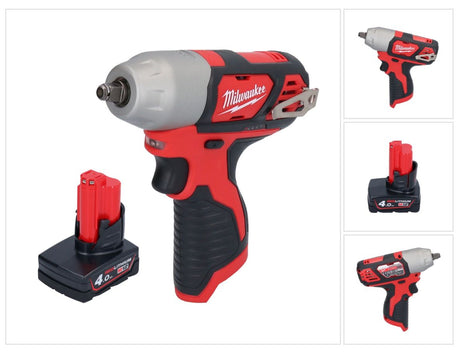 Milwaukee M12 BIW38-401 cordless impact wrench 12 V 135 Nm 3/8" + 1x rechargeable battery 4.0 Ah - without charger