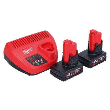 Milwaukee M12 BIW38-402 Akumulatorowy klucz udarowy 12 V 135 Nm 3/8˝ + 2x akumulator 4,0 Ah + ładowarka