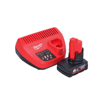 Milwaukee M12 BIW38-601 Clé à choc sans fil 12 V 135 Nm 3/8 + 1x batterie 6,0 Ah + chargeur