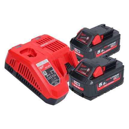 Milwaukee M18 ONEFHX-552X Martello combinato a batteria 18 V 2,5 J SDS-Plus ( 4933478504 ) Brushless + 2x batteria 5,5 Ah + caricabatterie + scatola HD