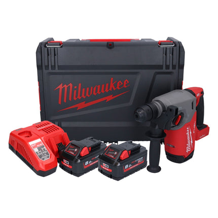 Milwaukee M18 ONEFHX-802X Martillo combinado sin cable 18 V 2.5 J SDS-Plus Brushless + 2x batería 8.0 Ah + cargador + caja HD