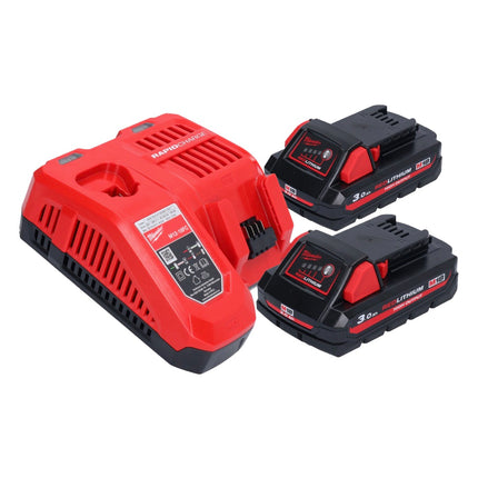 Milwaukee M18 FFN-302 Akku Nagler 18 V 50 - 90 mm Brushless + 2x Akku 3,0 Ah + Ladegerät