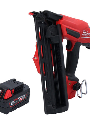 Milwaukee M18 FN16GA-501 Gwoździarka akumulatorowa 18 V 32 - 64 mm bezszczotkowa + 1x akumulator 5,0 Ah - bez ładowarki