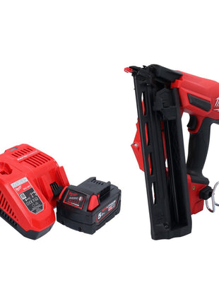 Milwaukee M18 FN16GA-501 Gwoździarka akumulatorowa 18 V 32 - 64 mm bezszczotkowa + 1x akumulator 5,0 Ah + ładowarka