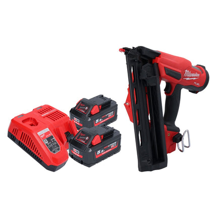 Milwaukee M18 FN16GA-552 Clavadora sin cable 18 V 32 - 64 mm sin escobillas + 2x batería 5,5 Ah + cargador