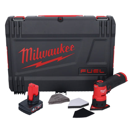 Amoladora puntual a batería Milwaukee M12 FDSS-401X 12 V 88,8 x 63,5 mm sin escobillas + 1x batería 4,0 Ah + caja HD - sin cargador