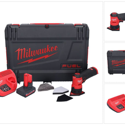 Milwaukee M12 FDSS-501X Akku Punktschleifer 12 V 88,8 x 63,5 mm Brushless + 1x Akku 5,0 Ah + Ladegerät + HD-Box