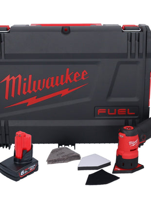 Amoladora puntual a batería Milwaukee M12 FDSS-601X 12 V 88,8 x 63,5 mm sin escobillas + 1x batería 6,0 Ah + caja HD - sin cargador