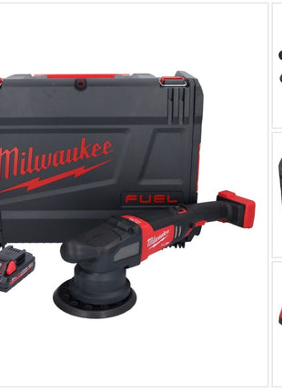 Polisseuse excentrique sur batterie Milwaukee M18 FROP21-301X 18 V 150 mm brushless + 1x batterie 3,0 Ah + chargeur + boîtier HD