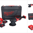 Milwaukee M18 FROP21-302X Akumulatorowa polerka mimośrodowa 18 V 150 mm bezszczotkowa + 2x akumulator 3,0 Ah + ładowarka + pudełko HD