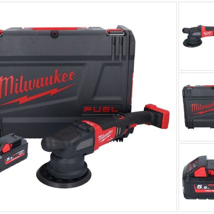 Milwaukee M18 FROP21-551X Akumulatorowa polerka mimośrodowa 18 V 150 mm bezszczotkowa + 1x akumulator 5,5 Ah + skrzynka HD - bez ładowarki