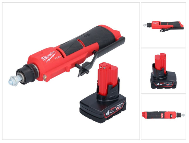 Milwaukee M12 FTB-401 Raschiagomme a batteria 12 V 7/16" Hex Brushless +1x batteria 4,0 Ah - senza caricabatterie