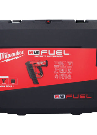 Milwaukee M18 FFN21-801C Cloueur sans fil 18 V 50 - 90 mm Brushless + 1x batterie 8,0 Ah + coffret - sans chargeur