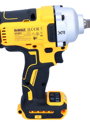 DeWalt DCF 892 E1 cordless impact wrench 18 V 812 Nm 1/2" brushless + 1x Powerstack battery 1.7 Ah + charger