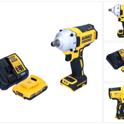DeWalt DCF 892 D1 Avvitatore a impulsi a batteria 18 V 812 Nm 1/2" brushless + 1x batteria ricaricabile 2,0 Ah + caricatore