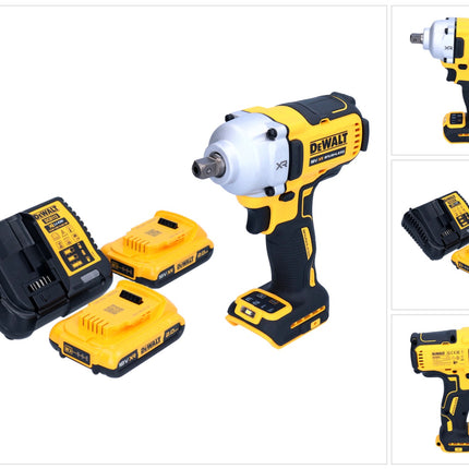 DeWalt DCF 892 D2 cordless impact wrench 18 V 812 Nm 1/2" brushless + 2x rechargeable battery 2.0 Ah + charger