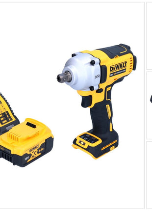 Akumulatorowy klucz udarowy DeWalt DCF 892 P1 18 V 812 Nm 1/2" bezszczotkowy + 1x akumulator 5,0 Ah + ładowarka