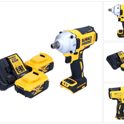 Akumulatorowy klucz udarowy DeWalt DCF 892 P2 18 V 812 Nm 1/2" bezszczotkowy + 2x akumulator 5,0 Ah + ładowarka