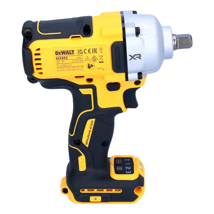Akumulatorowy klucz udarowy DeWalt DCF 892 P2 18 V 812 Nm 1/2" bezszczotkowy + 2x akumulator 5,0 Ah + ładowarka