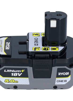 RYOBI RB18L50 batteria ricaricabile 18 V 5,0 Ah / 5000 mAh Li-Ion ( 5133002433 ) con indicatore del livello di carica