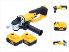 Akumulatorowa szlifierka kątowa DeWalt DCG 412 N 18 V 125 mm + 2x akumulator 5,0 Ah - bez ładowarki