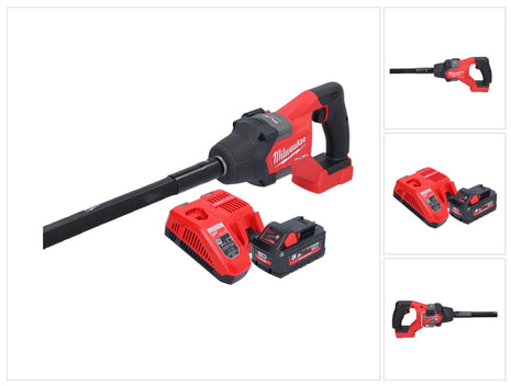 Milwaukee M18 FCVN12-551 Akku Betonverdichter 18 V 1,2 m Brushless ( 4933479597 ) + 1x Akku 5,5 Ah + Ladegerät