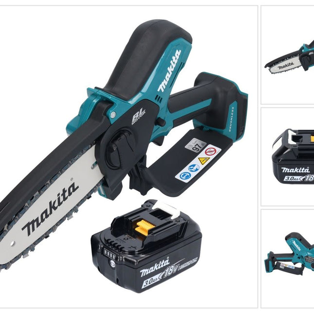 Makita DUC 150 F01 Motosega a batteria 18 V 15 cm brushless + 1x batteria 3.0 Ah - senza caricabatterie