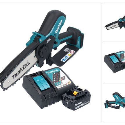 Makita DUC 150 RM01 Akumulatorowa pilarka łańcuchowa 18 V 15 cm bezszczotkowa + 1x akumulator 4,0 Ah + ładowarka