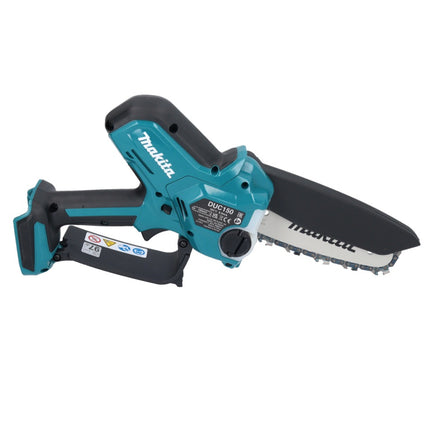 Makita DUC 150 RT201 Motosierra sin cable 18 V 15 cm sin escobillas + 2x batería 5,0 Ah + cargador