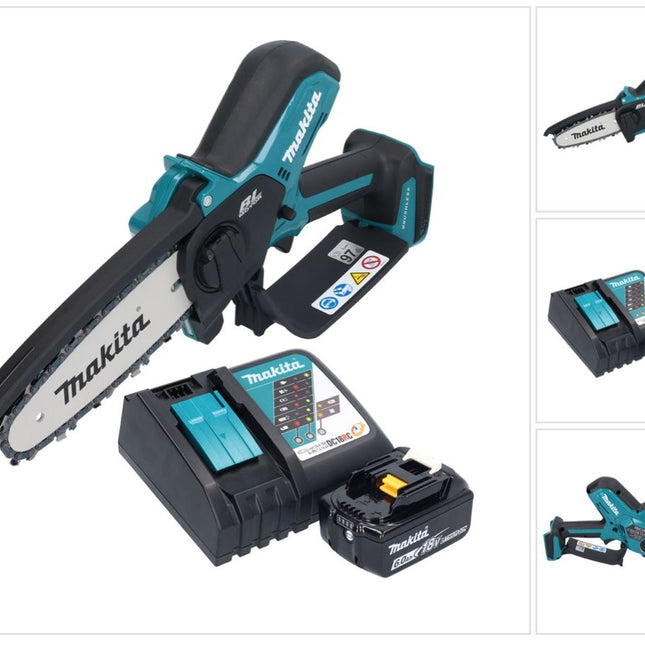 Makita DUC 150 RG01 Cordless chainsaw 18 V 15 cm brushless + 1x battery 6.0 Ah + charger