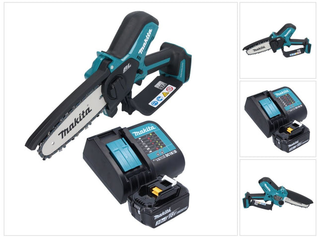 Makita DUC 150 SF01 Motosierra sin cable 18 V 15 cm sin escobillas + 1x batería 3.0 Ah + cargador