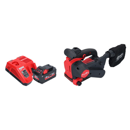 Milwaukee M18 FBTS75-551 Lijadora de banda sin cable 18 V 75 x 457 mm Sin escobillas + 1x batería 5,5 Ah + cargador
