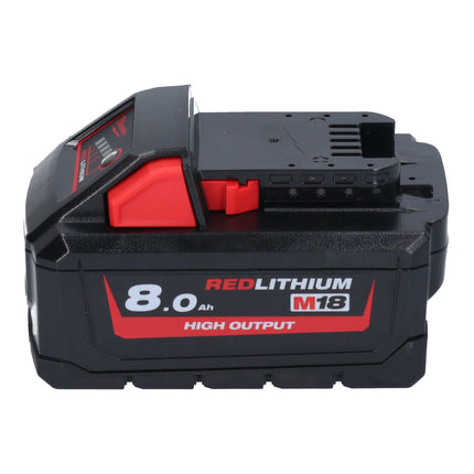 Levigatrice a nastro a batteria Milwaukee M18 FBTS75-801 18 V 75 x 457 mm senza spazzole + 1x batteria 8,0 Ah - senza caricabatterie