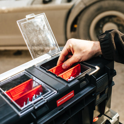 Toolbrothers RHINO Maletín para herramientas ECO Comfort+ Compact Edition 14 l IP54 con separadores extraíbles