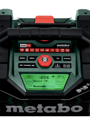 Metabo RC 12 18 32 W BT DAB+ Radio de chantier sans fil 12 - 18 V IP 54 ( 600779850 ) - sans batterie, sans chargeur