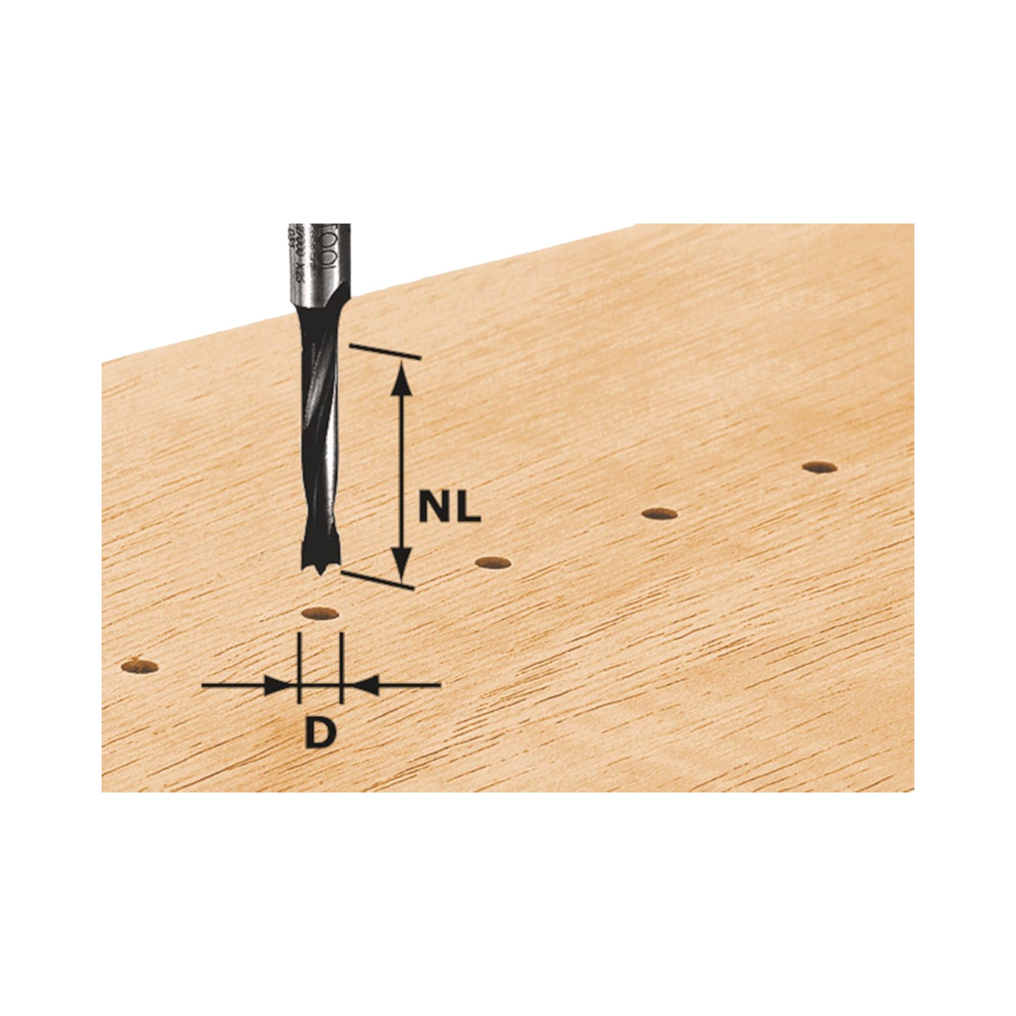 Festool HW D3 16 Duebelbohrer 3 x 16 x 55 x 8 mm 491065 fuer Oberfraese OF 900 OF 1000 OF 1010 OF 1010 R OF 1400 0 - toolbrothers