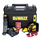 DeWalt DCE 088 D1R laser à ligne sans fil 12 V rouge + 1x batterie 2,0 Ah + chargeur + TSTAK