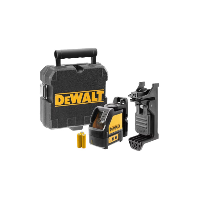 DeWalt DW 088 CG Láser de líneas cruzadas verde + soporte de pared + maletín