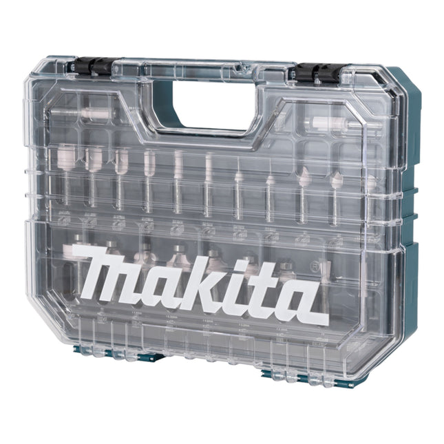 Makita cutter set ( D-74778 ) 22 pcs. 8 mm shank for furniture making, carpentry, joinery and DIY work