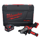 Milwaukee M18 FSAGF125XPDB-801X Akku Flachkopf Winkelschleifer 18 V 125 mm Brushless + 1x Akku 8,0 Ah + HD Box - ohne Ladegerät