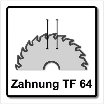Festool Spezial Kreissägeblatt HW 216 x 30 x 2,3 mm TF64 216 mm 64 Zähne ( 500122 ) - Toolbrothers