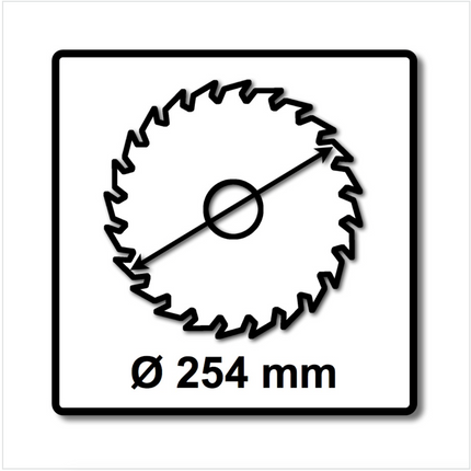 Bosch Kreissägeblatt Optiline Wood OP WO B 254 x 30 x 2,8 mm 254 mm 60 Wechselzähne ( 2608640444 ) - Toolbrothers