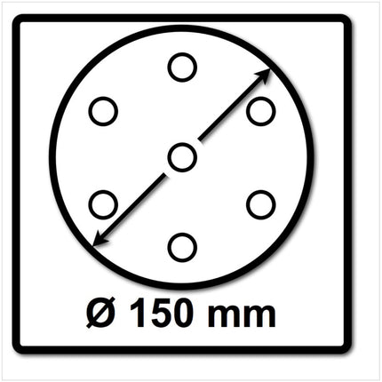 Bosch SIA Scheibe Keramik Schleifnetz 7500 150 mm Körnung P80 50 Stück ( F03E00688Y ) - Toolbrothers