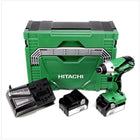 Hitachi WH 18 DGL 18V Akku Schlagschrauber im Hitachi System Case HSC Typ 2 + 2x Hitachi BSL 1840 18 V 4,0 Ah Akku + 1x Hitachi UC 18YFSL Akku Ladegerät 14,4 - 18 V - Toolbrothers