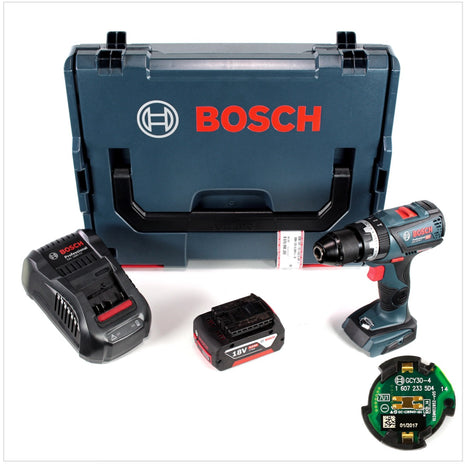 Bosch GSB 18 V-60 C Professional Li-Ion Brushless Akku Schlagbohrschrauber in L-Boxx + 1x GBA 5,0 Ah Akku + Ladegerät + Connectivity Modul - Toolbrothers