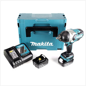 Makita DTW 1002 RFJ Akku Schlagschrauber 1/2“ 18V 1000Nm Brushless + 2x Akku 3,0Ah + Ladegerät + Makpac