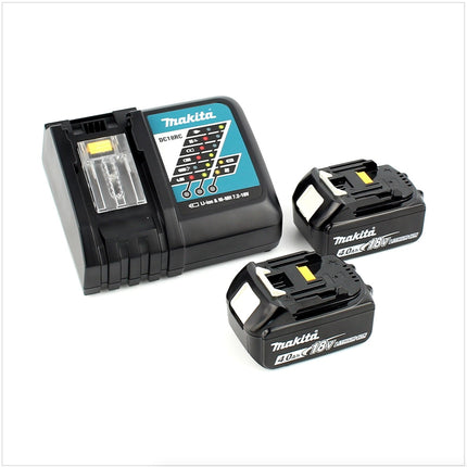 Makita DDF 484 RMJ 18 V Akku Bohrschrauber Brushless 54 Nm im Makpac mit 2x 4,0 Ah Akku und Ladegerät - Toolbrothers