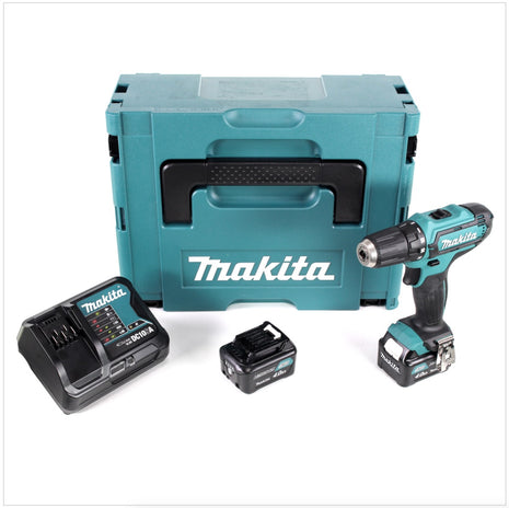 Makita DF 331 DSMJ Akku Bohrschrauber 10,8V 30Nm im Makpac + 2x 4,0 Ah Akku + Ladegerät - Toolbrothers